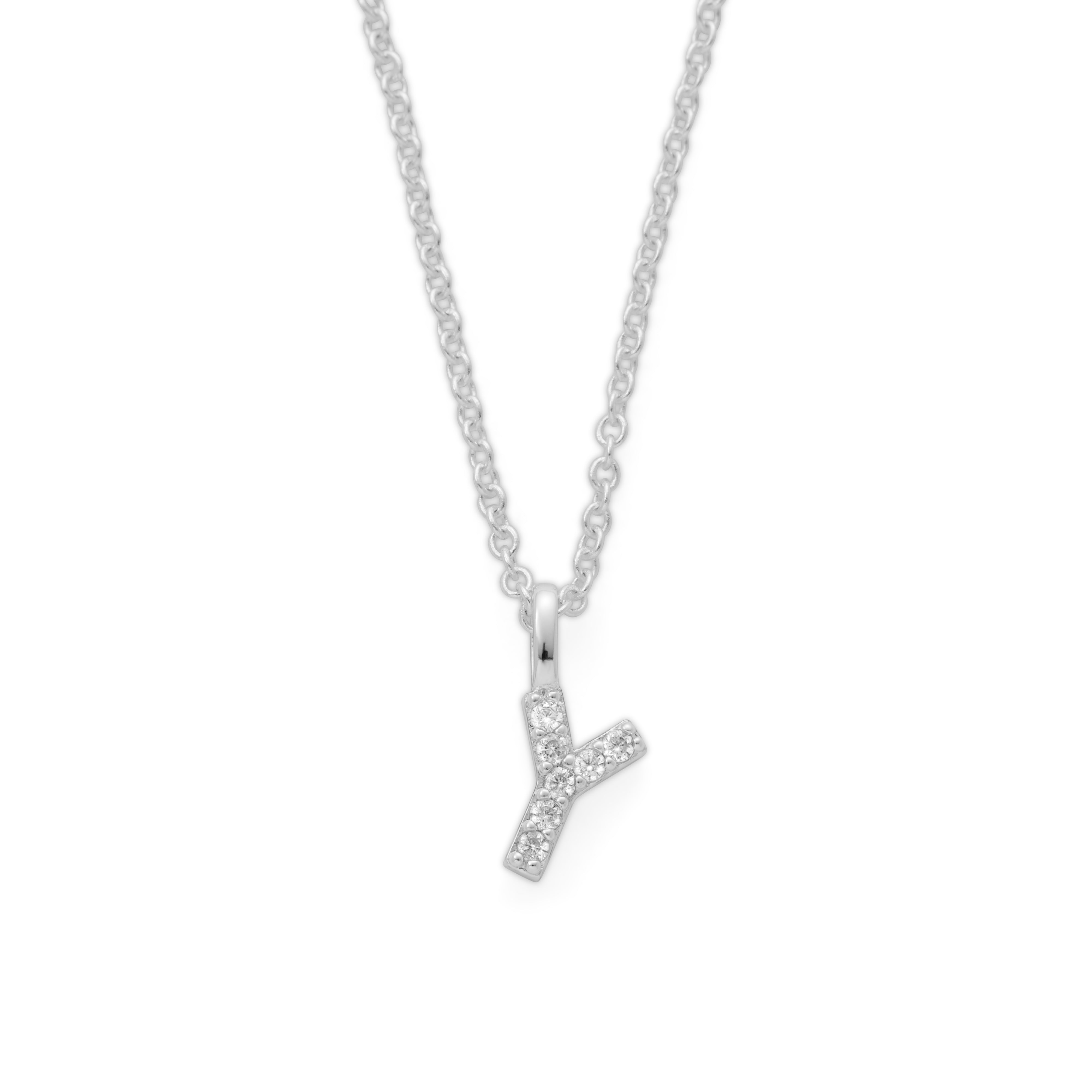Silver Plated Alphabet Pendant
