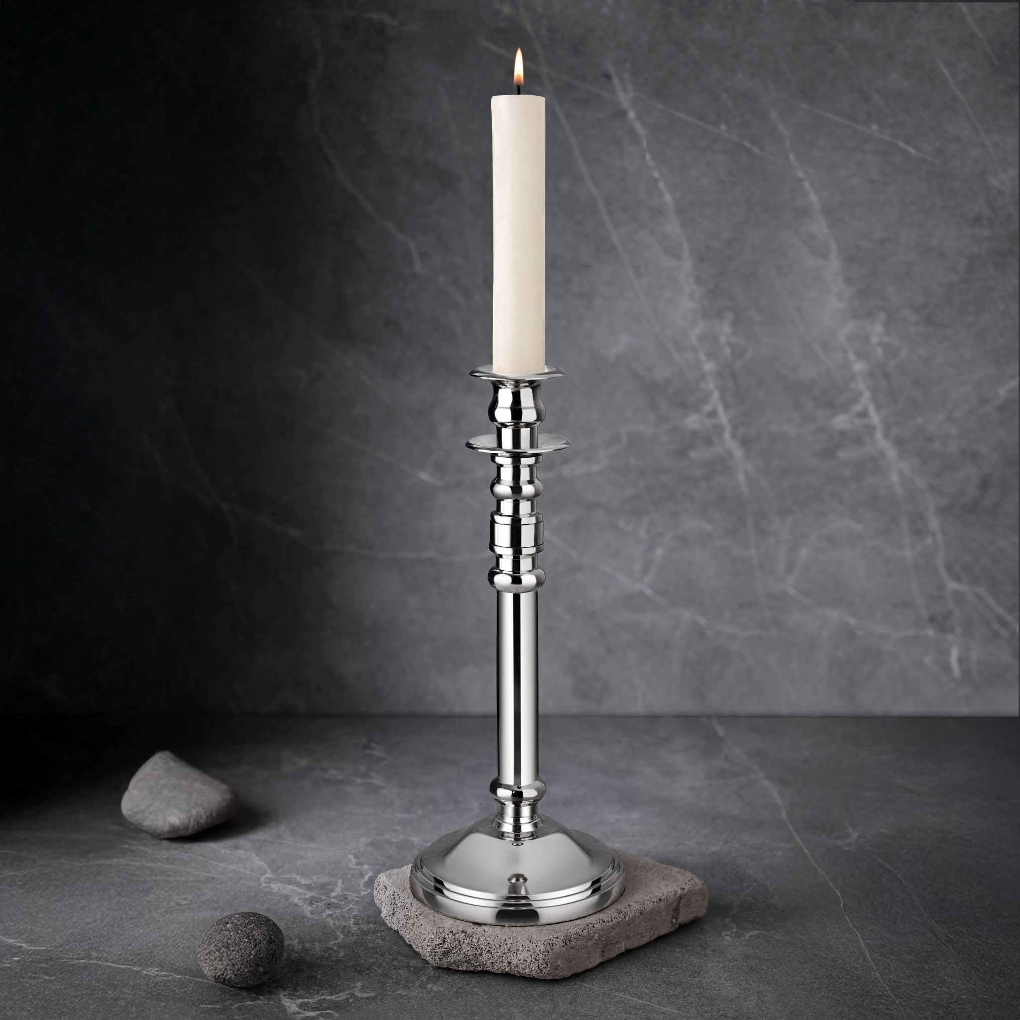Silver Plated Traditional Taper Candle Holder