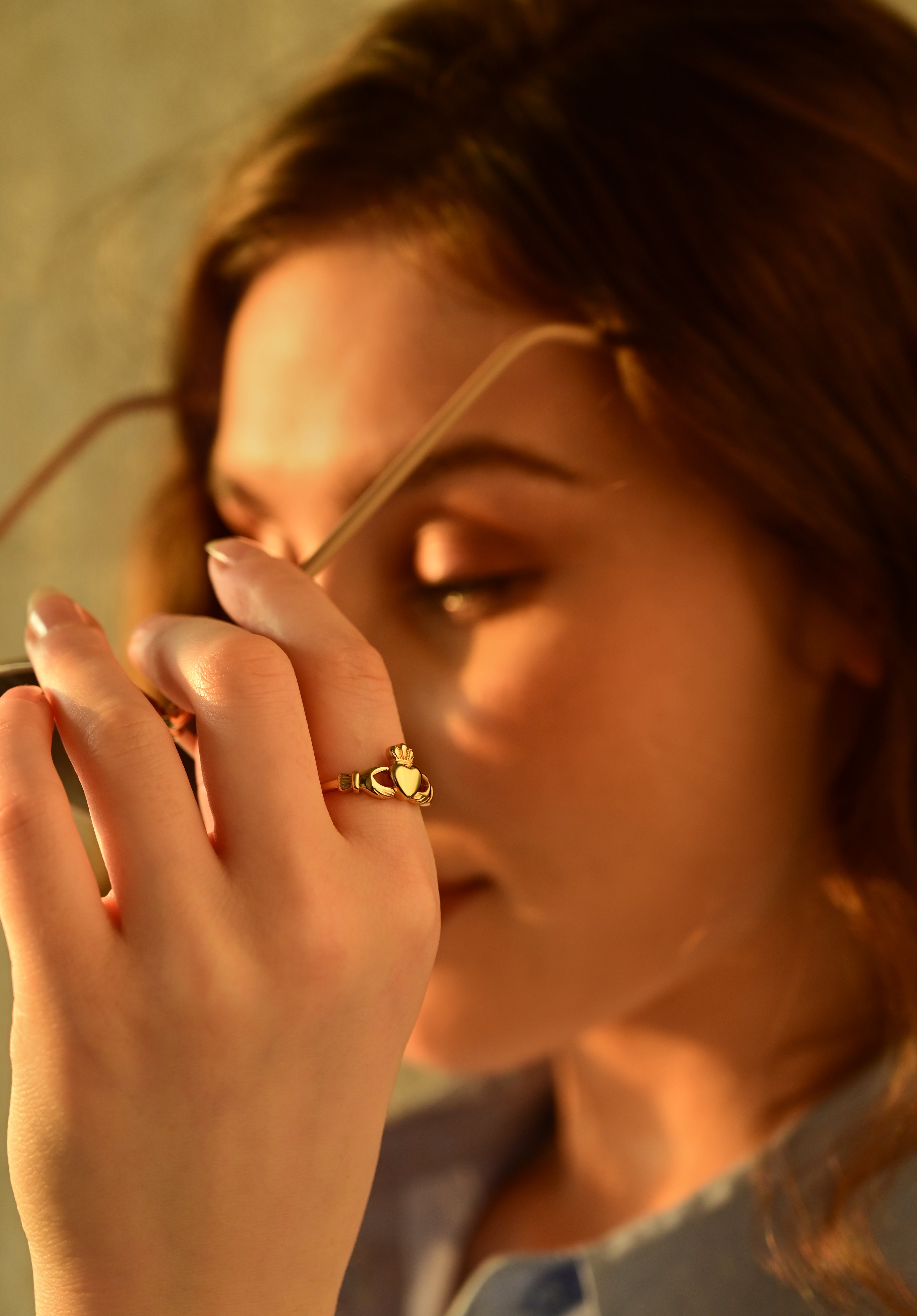 Gold Plated Claddagh Ring
