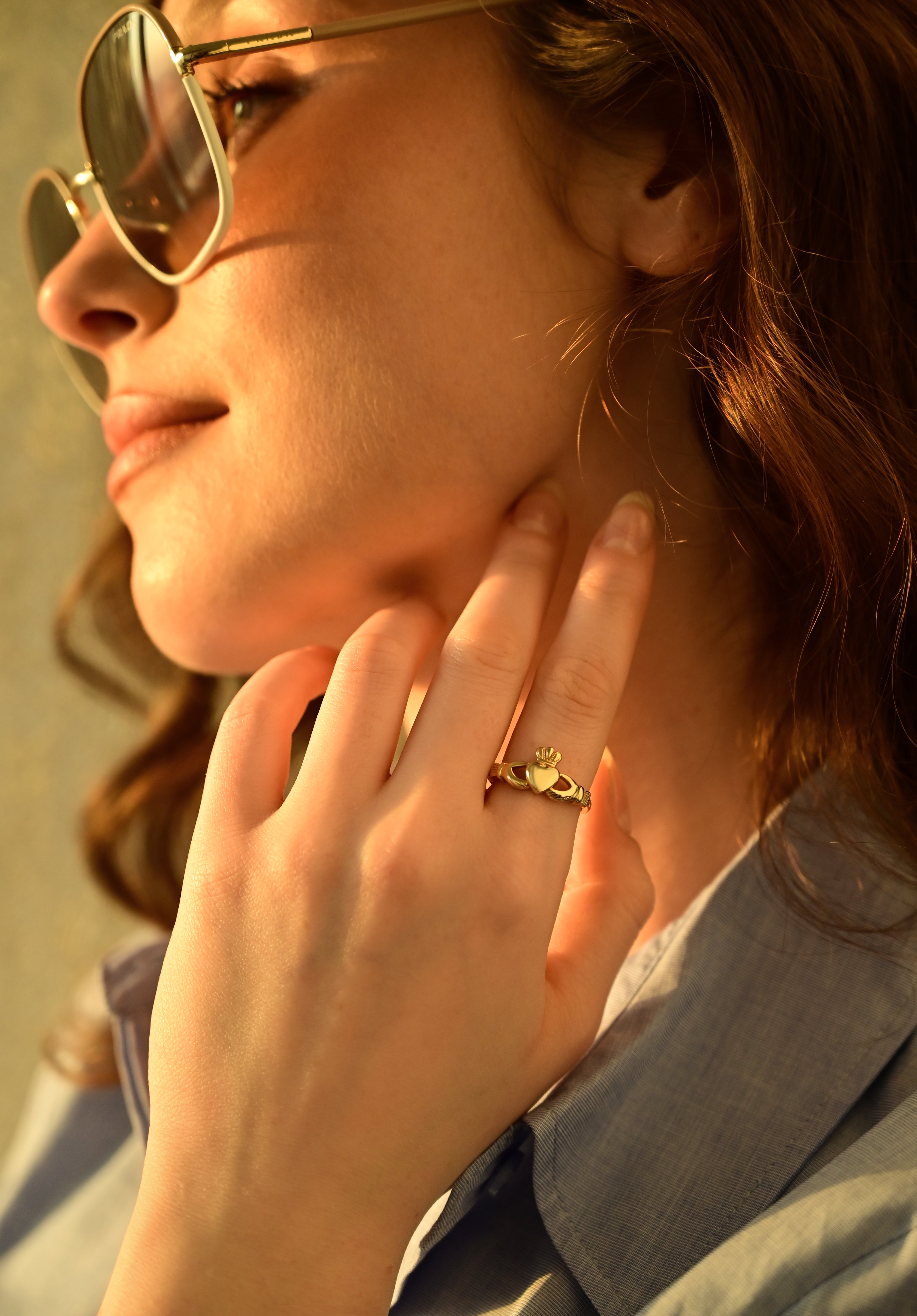 Gold Plated Claddagh Ring