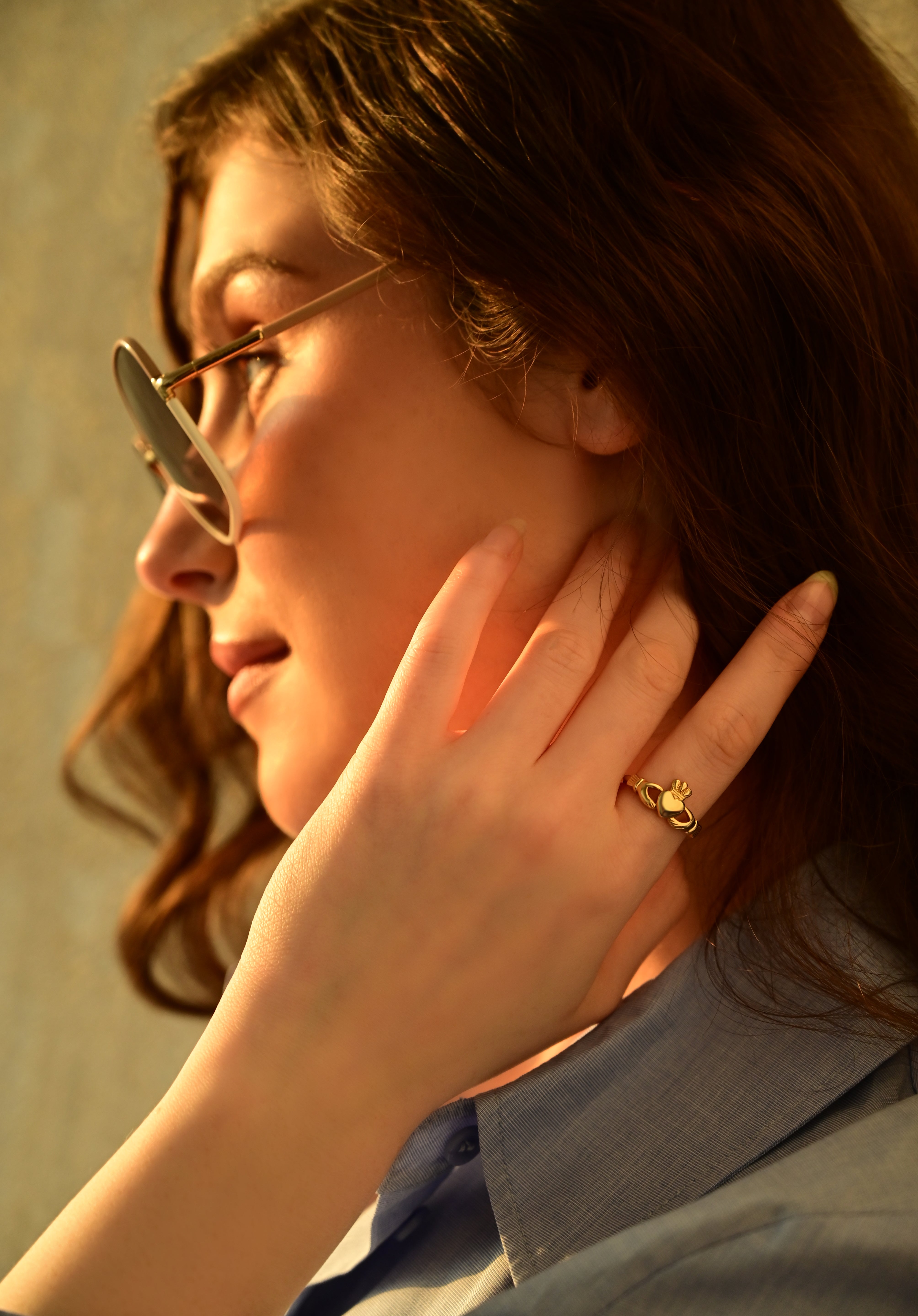 Gold Plated Claddagh Ring