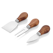 Stainless Steel Cheese Set with Wooden Handle