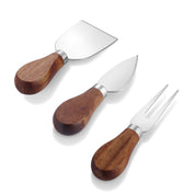 Stainless Steel Cheese Set with Wooden Handle