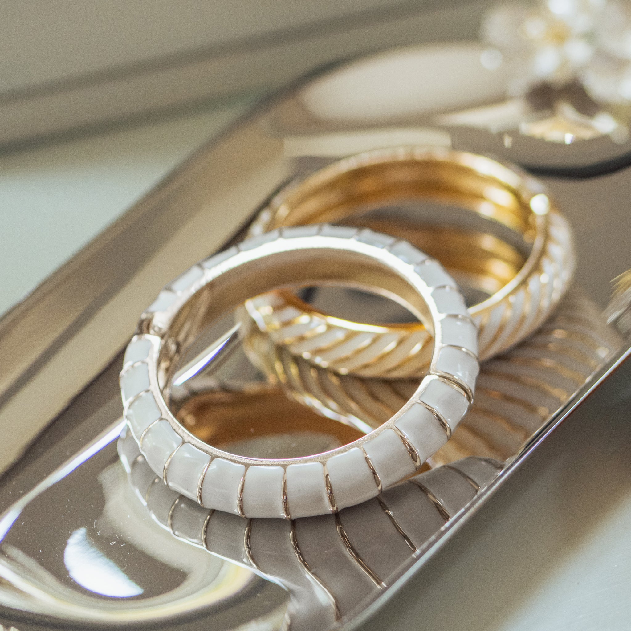 Silver bangles for women - Newbridge silverware 4