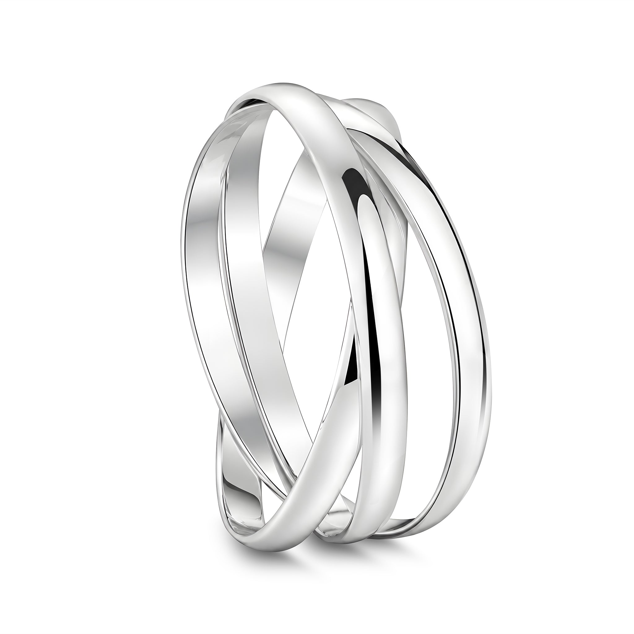 Silver Plated Triple Bangle