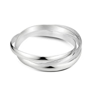 Silver Plated Triple Bangle