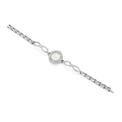 Ladies Watch Link Bracelet Double Clasp