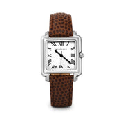 Ladies Watch with Bronze Colour Leather Strap