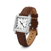 Ladies Watch with Bronze Colour Leather Strap