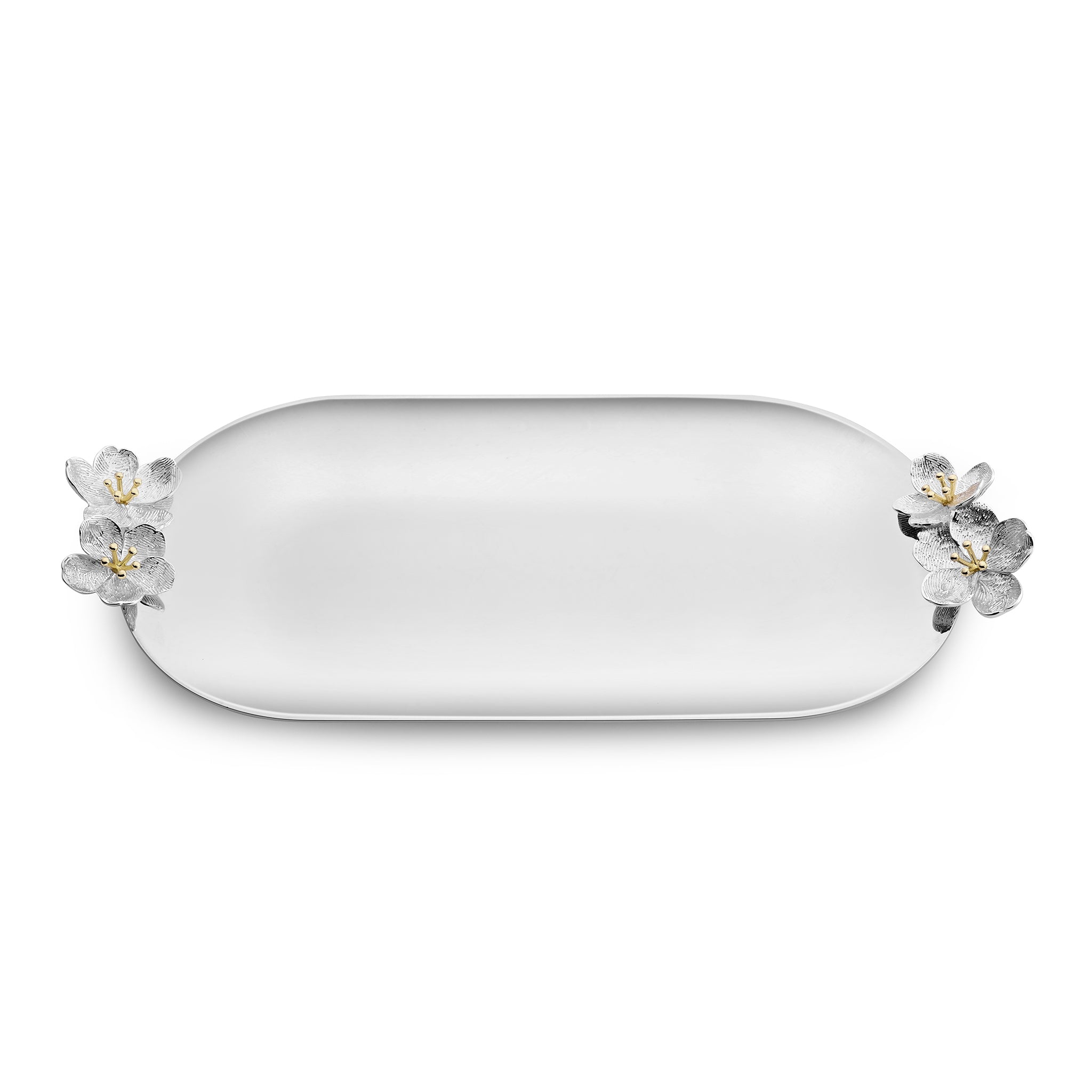 Silver Plated Flower Tray