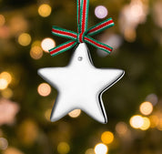 Star with Clear Stones Christmas Tree Decoration