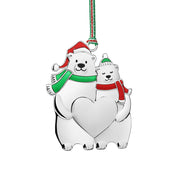 Polar Bear Couple Christmas Tree Decoration