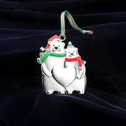 Polar Bear Couple Christmas Tree Decoration