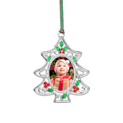 Holly Christmas Tree Photoframe Decoration