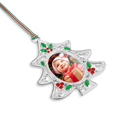 Holly Christmas Tree Photoframe Decoration
