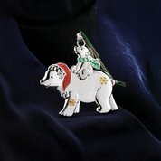 Polar Bear with Cub Christmas Tree Decoration