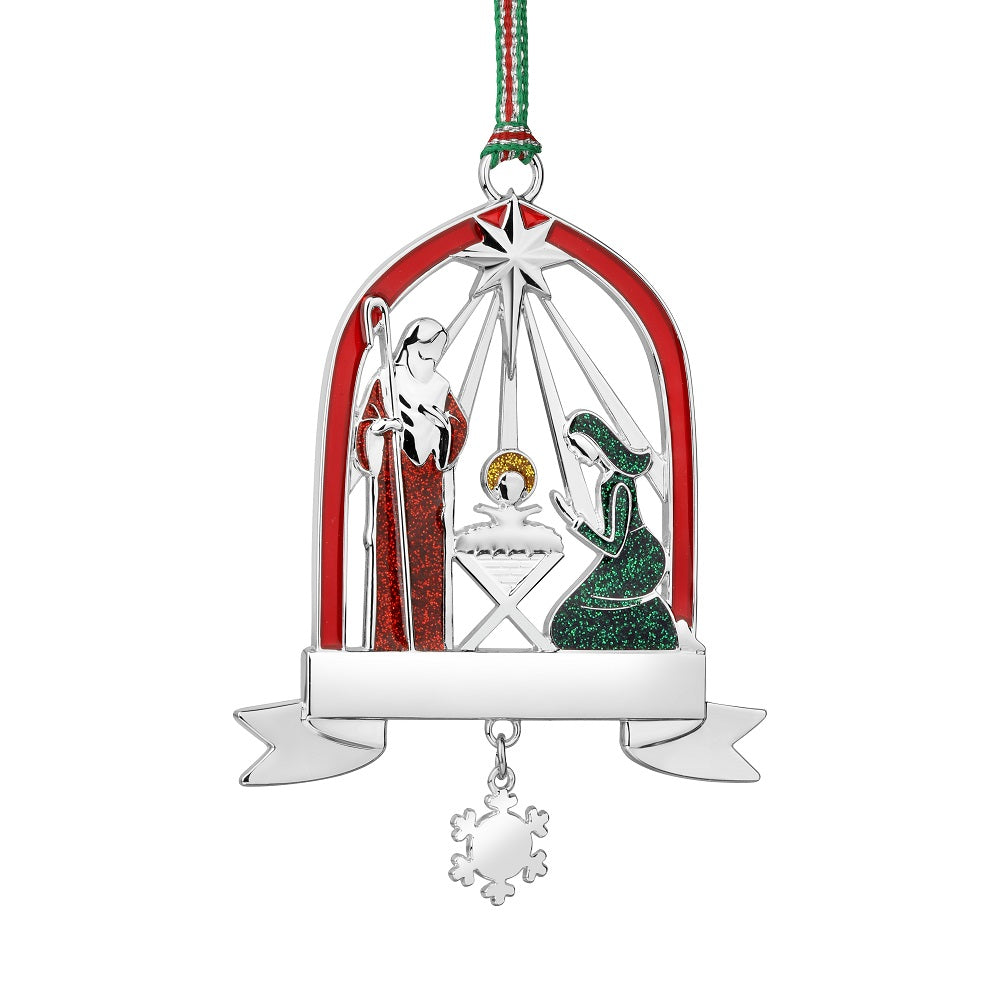 Nativity with Star Christmas Tree Decoration