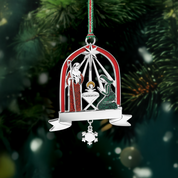 Nativity with Star Christmas Tree Decoration
