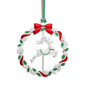 Reindeer Wreath Christmas Tree Decoration