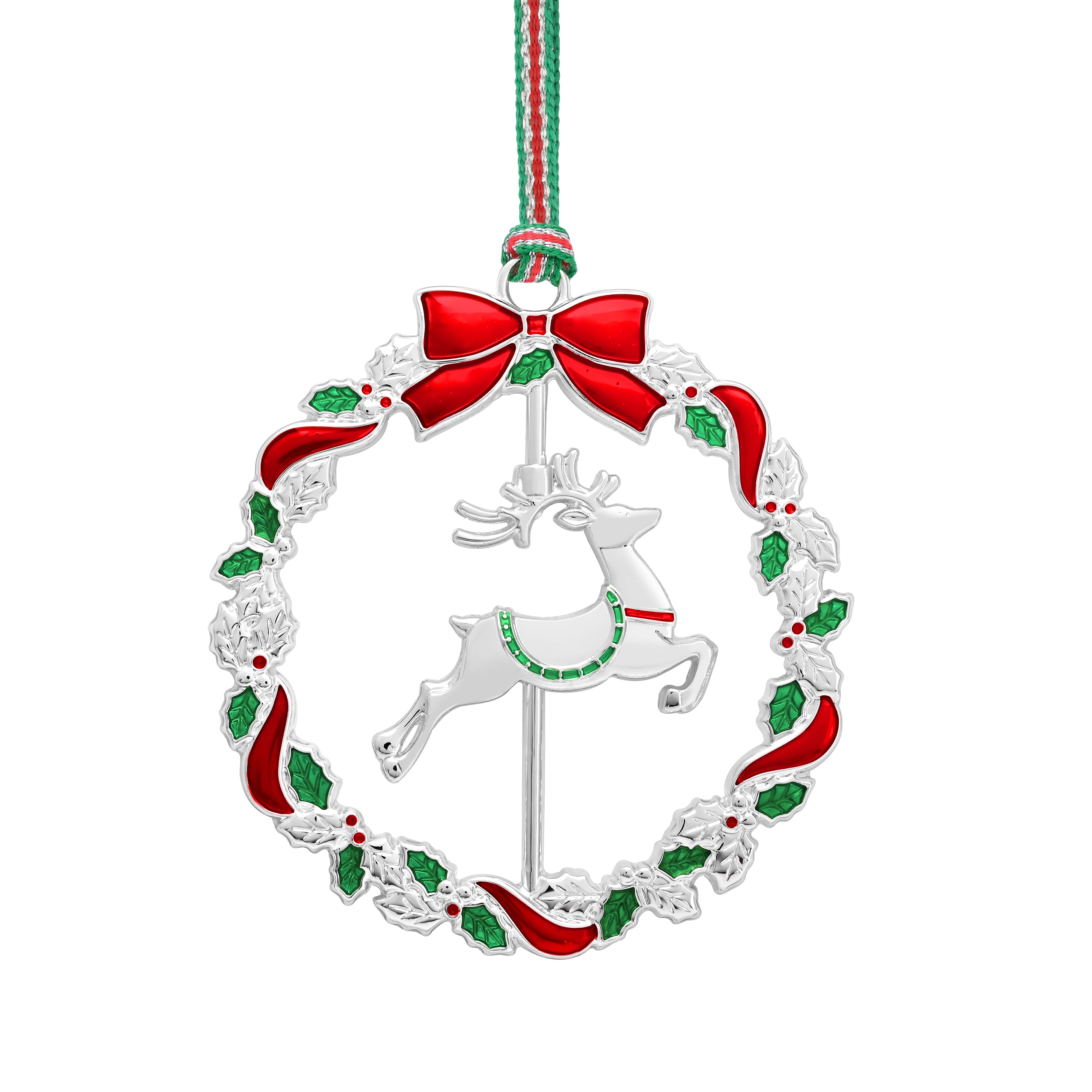 Reindeer Wreath Christmas Tree Decoration