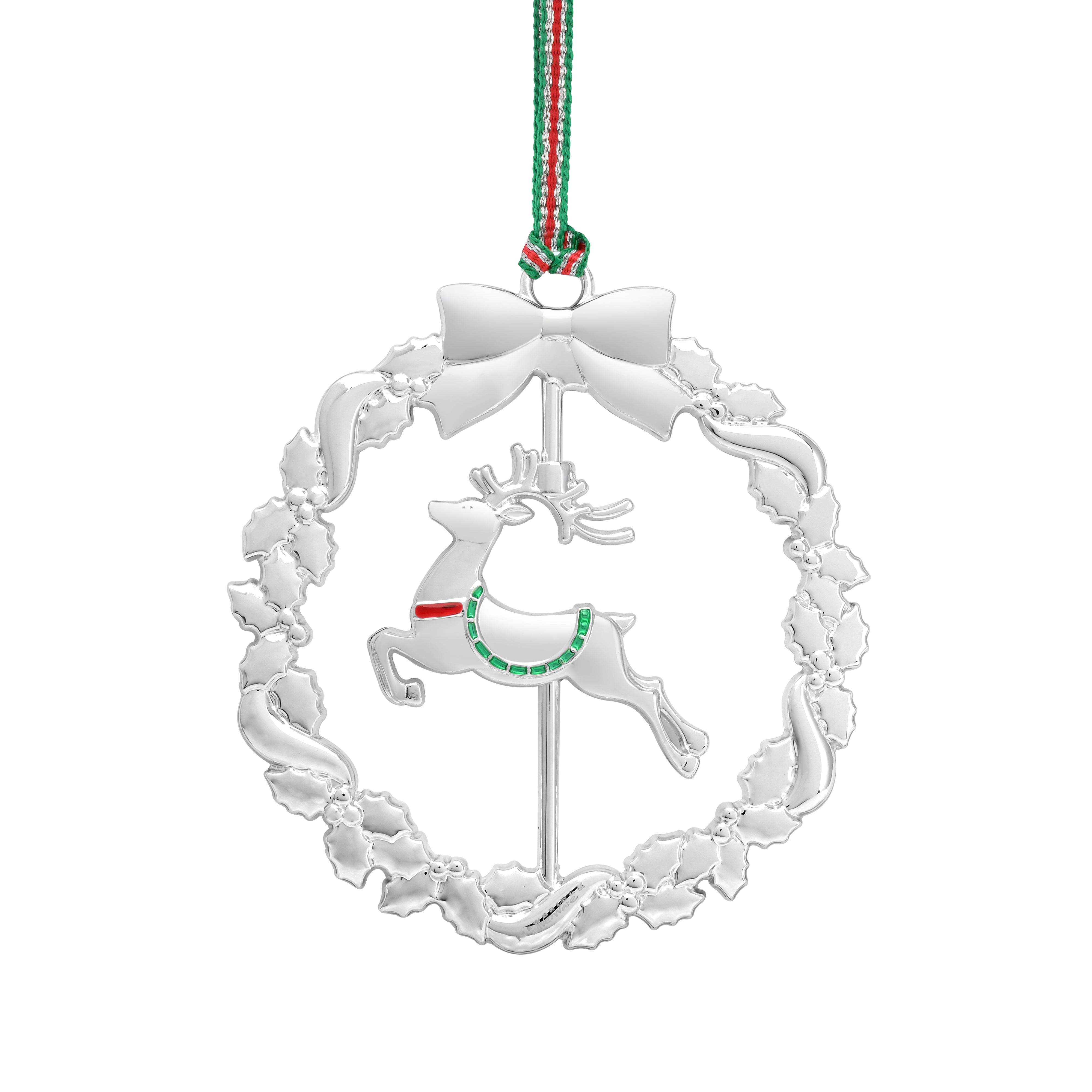 Reindeer Wreath Christmas Tree Decoration