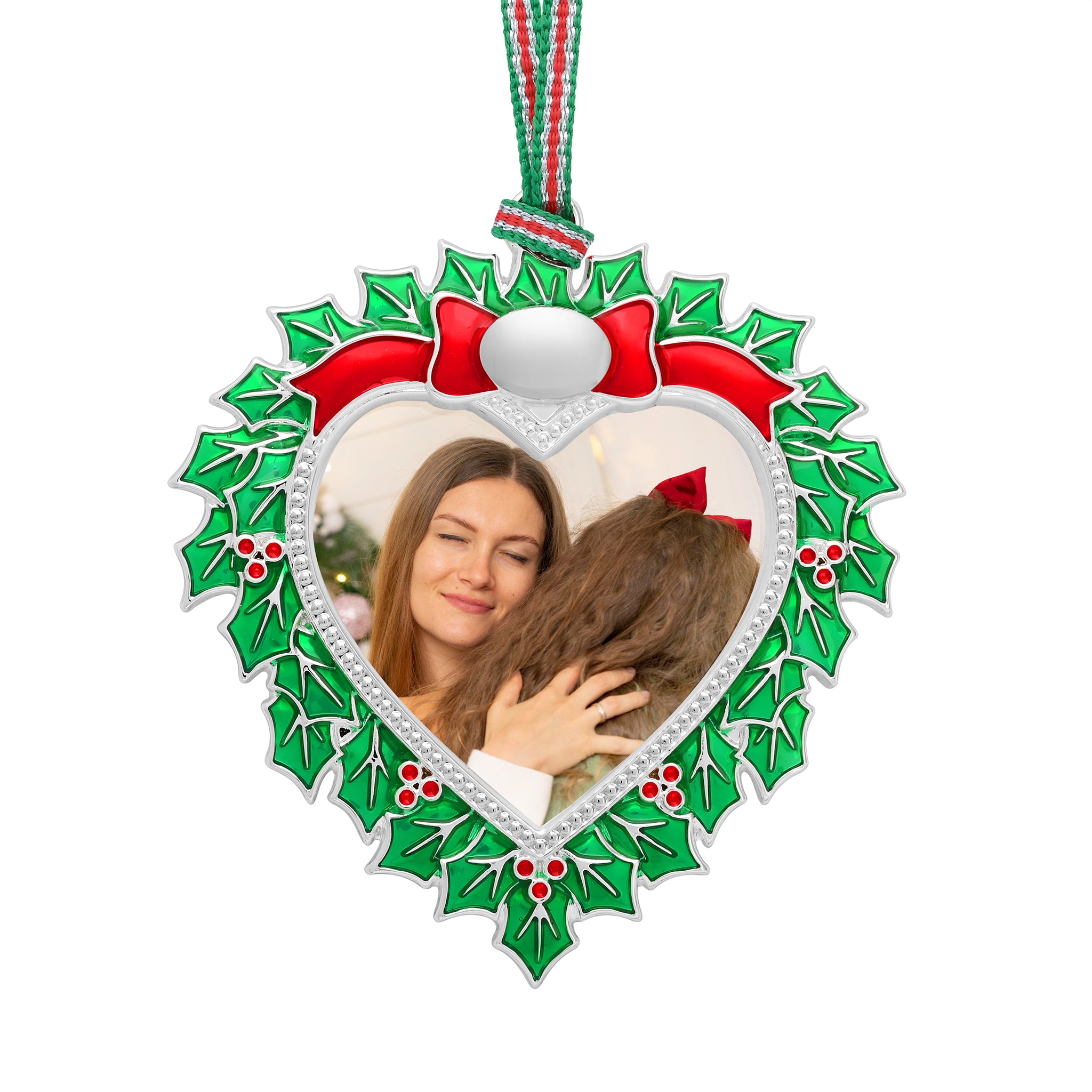 Holly Photoframe Christmas Tree Decoration