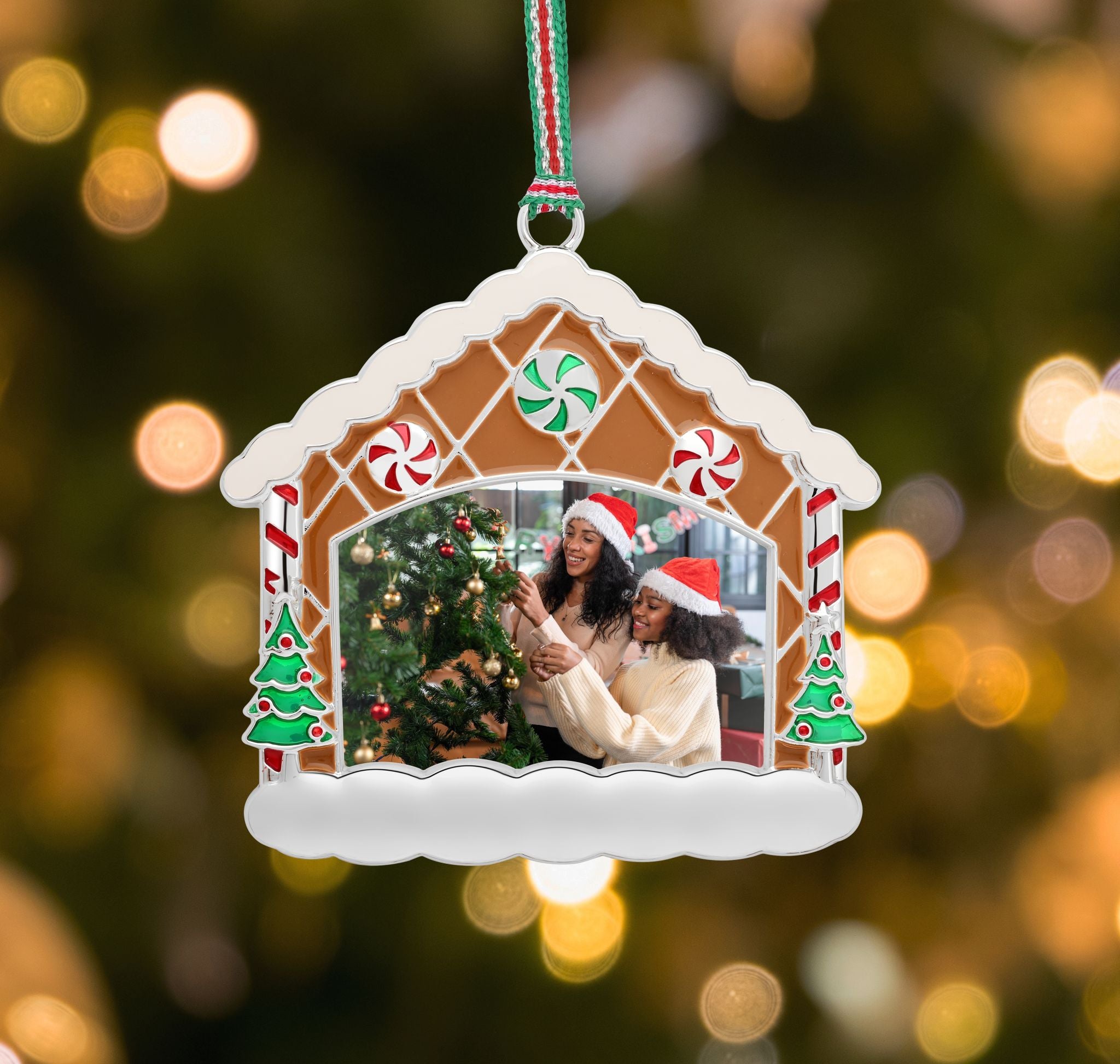 Gingerbread Home Photoframe Christmas Decoration