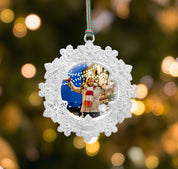 Snowflake Photoframe Christmas Tree Decoration