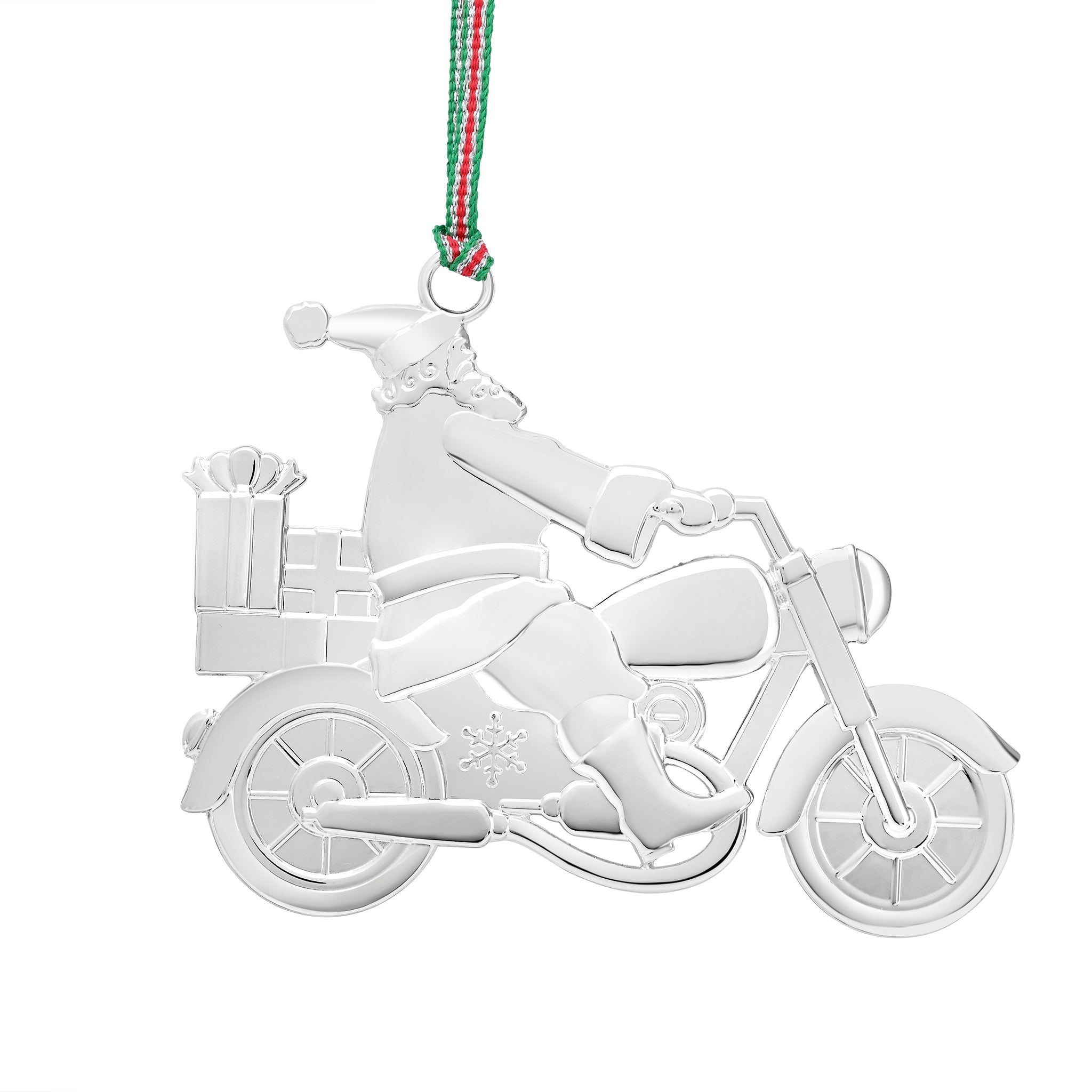 Motorcycle Santa Christmas Tree Decoration