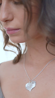 Textured Leaf Pendant