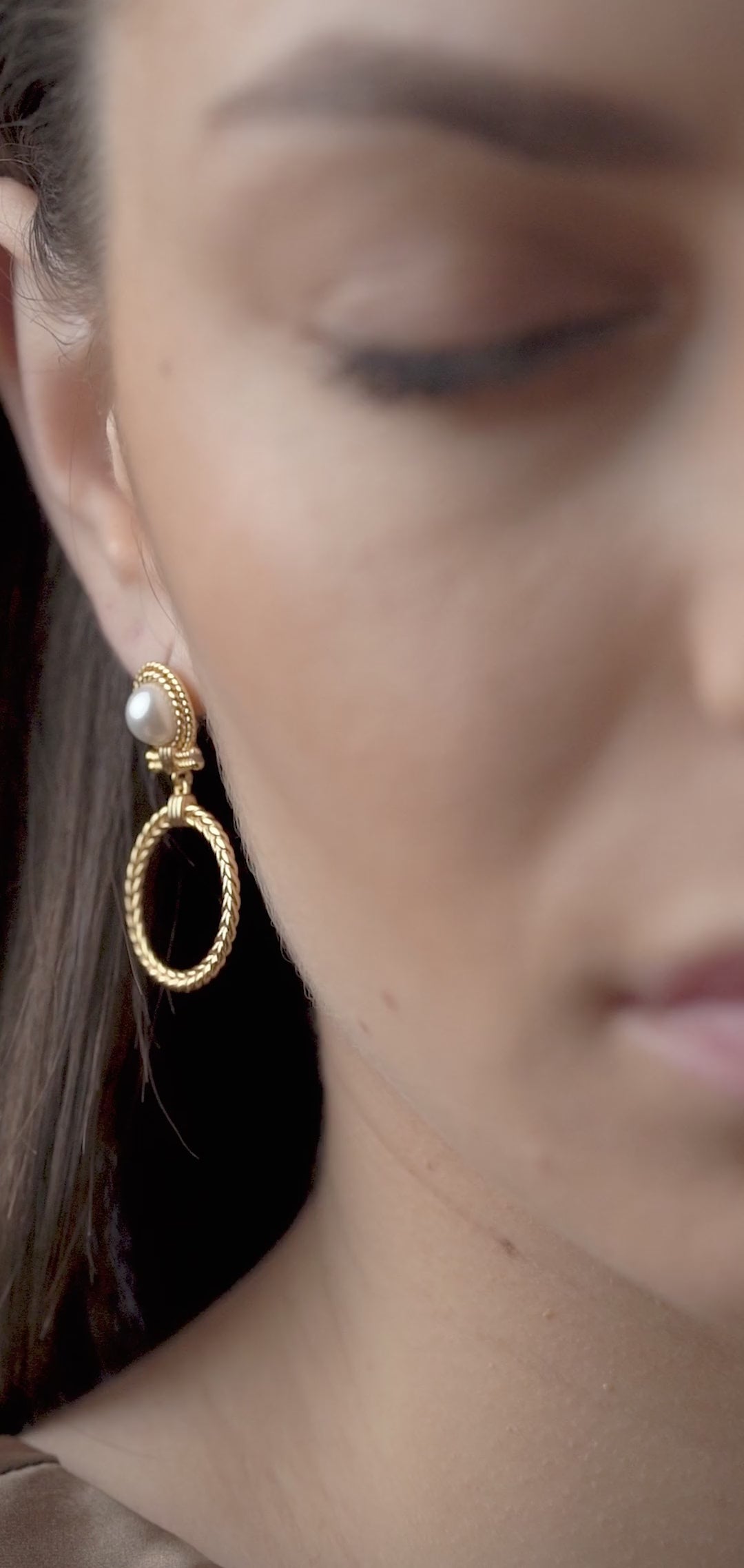 Sappho Statement Pearl Earrings