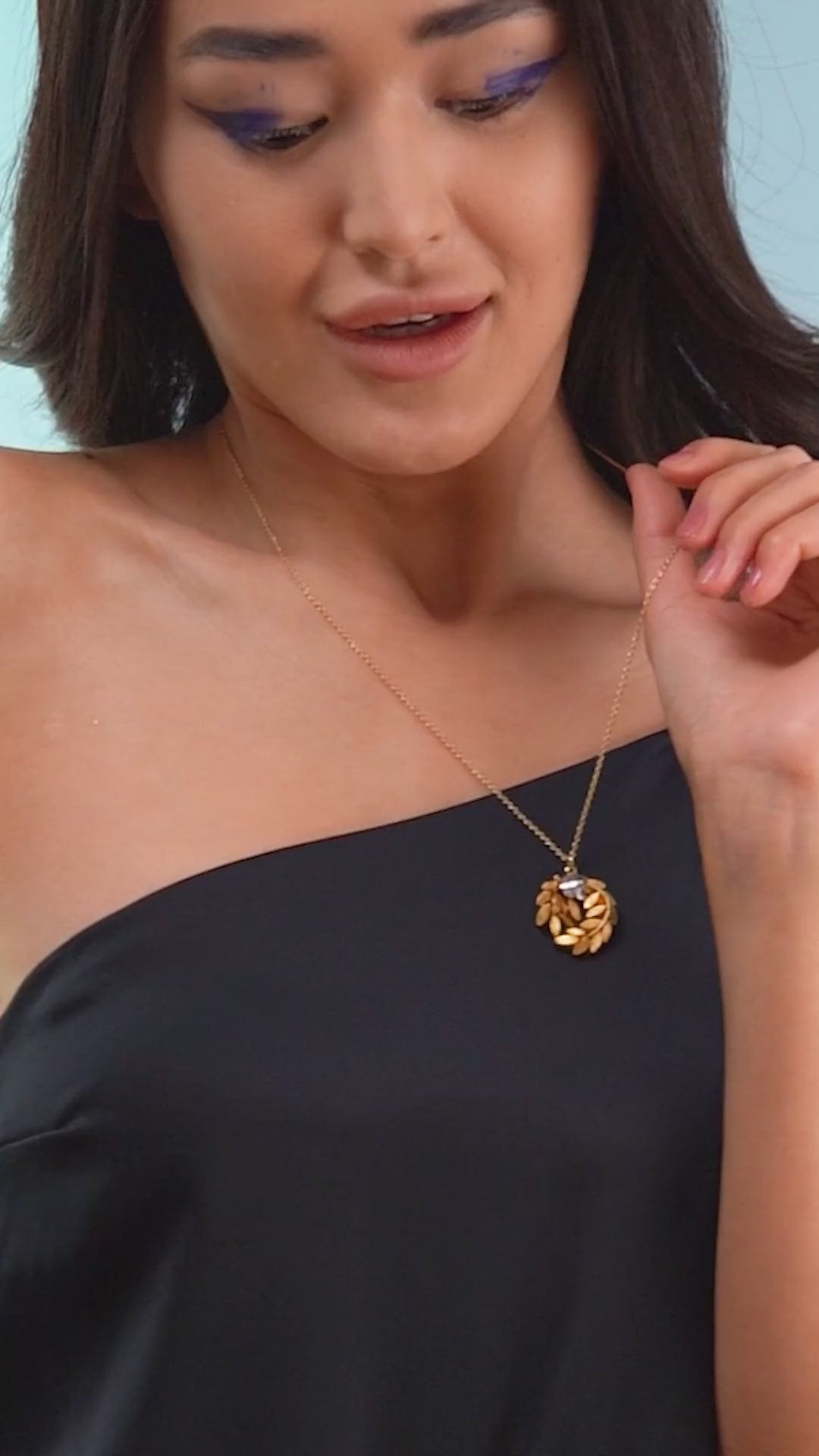 Gold & Silver Plated Leaf Pendant