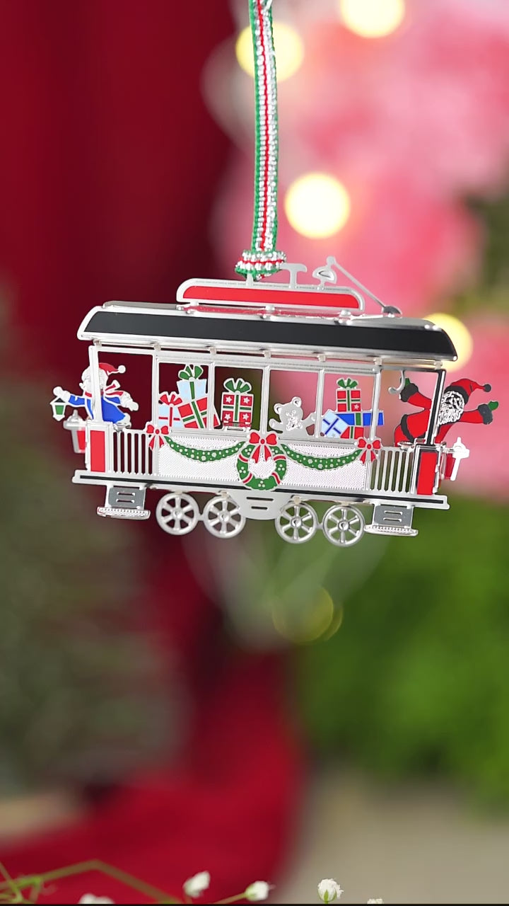 Tram Carriage Christmas Tree Decoration