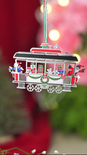 Tram Carriage Christmas Tree Decoration