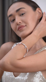 Ti:amo Silver Plated Charm Bracelet