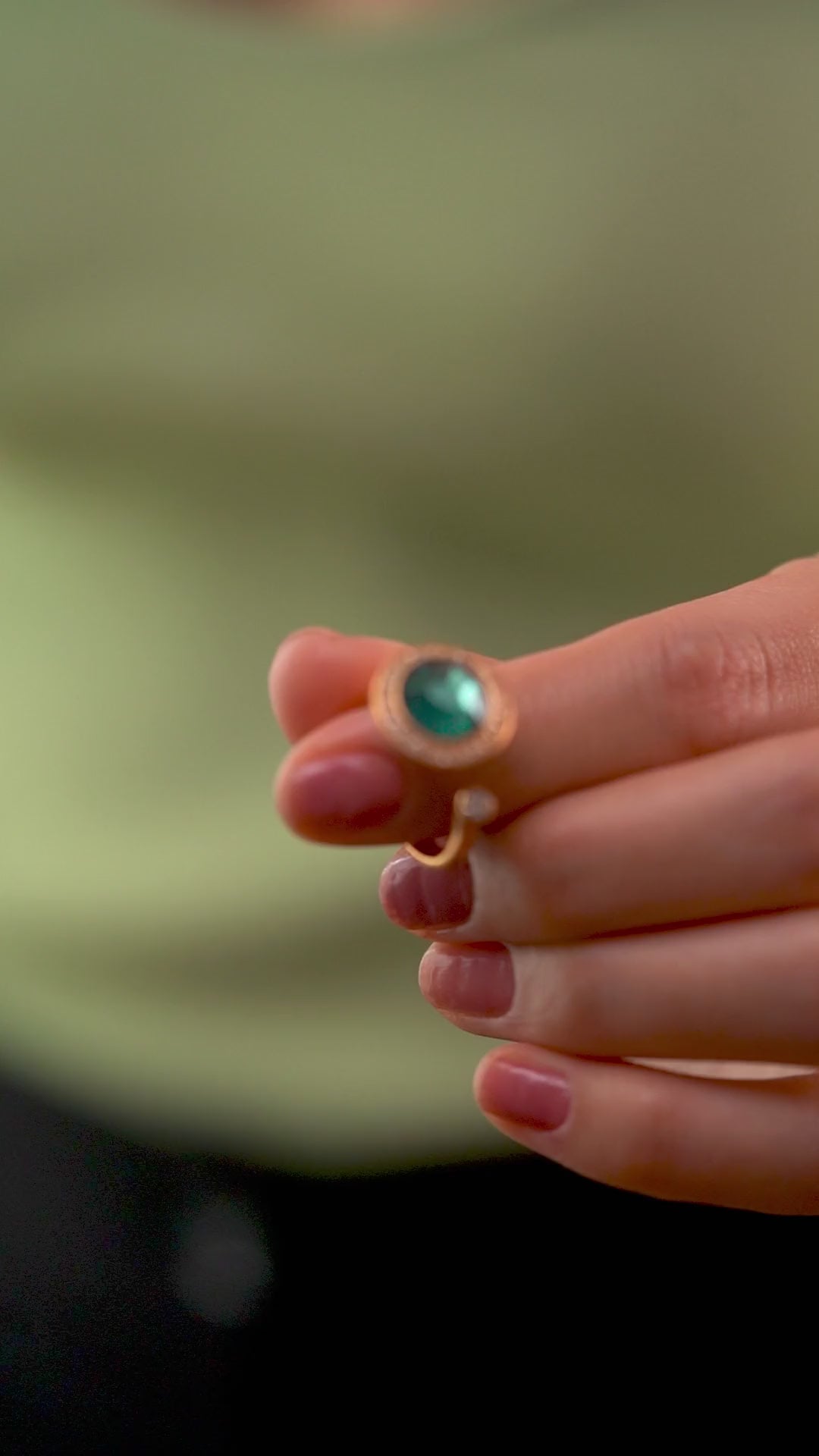 Ring with Montana Coloured Stone