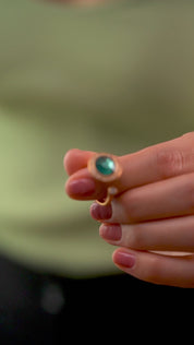 Ring with Montana Coloured Stone