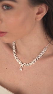 Vintage Clear Stone Necklace