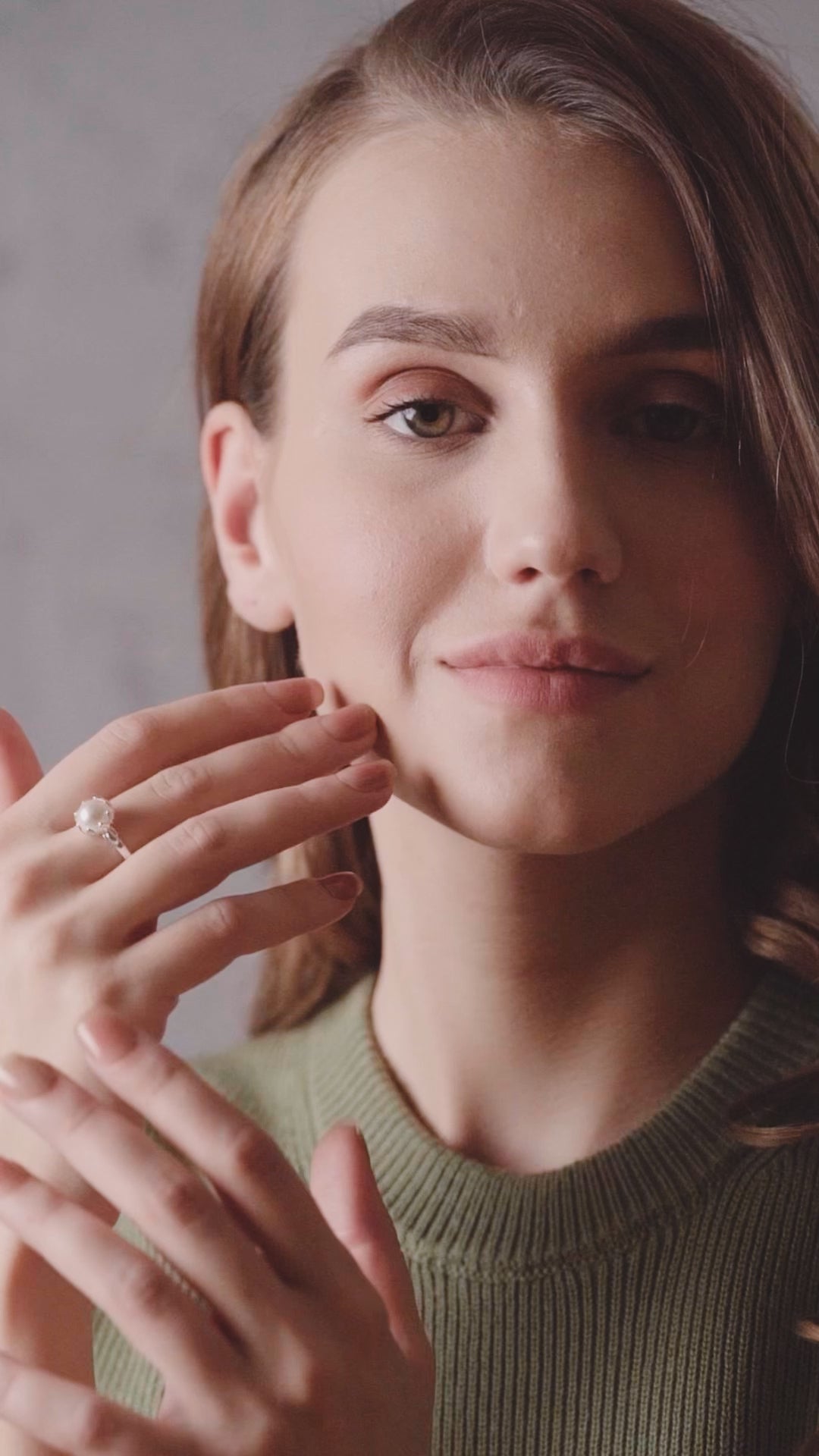 Pearl Leaf Ring
