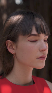 Rose Gold Plated Stud Earrings