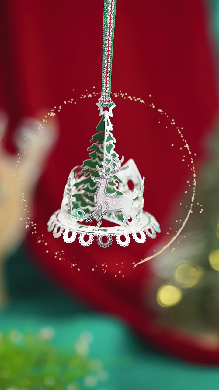 Snowman Carousel Christmas Tree Decoration