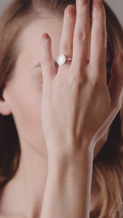 Circular Ring with Clear Stones