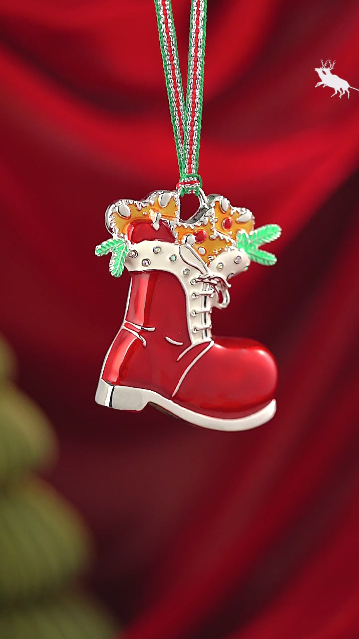 Red Boot Christmas Tree Decoration