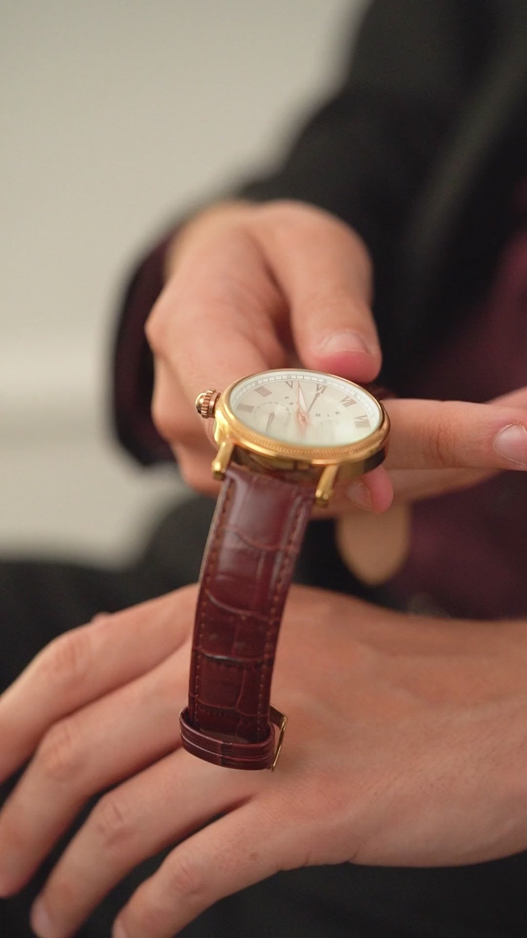 Mens Watch Leather Strap