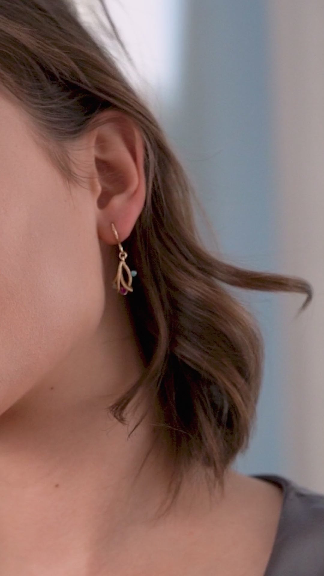 Pink & Turquoise Earrings