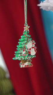 Santa & Snowman Christmas Tree Decoration