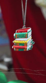 Book Stack Christmas Tree Decoration