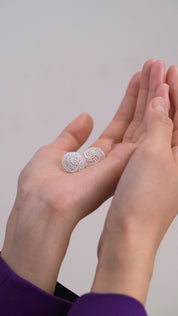 Twist Earrings with Clear Stones