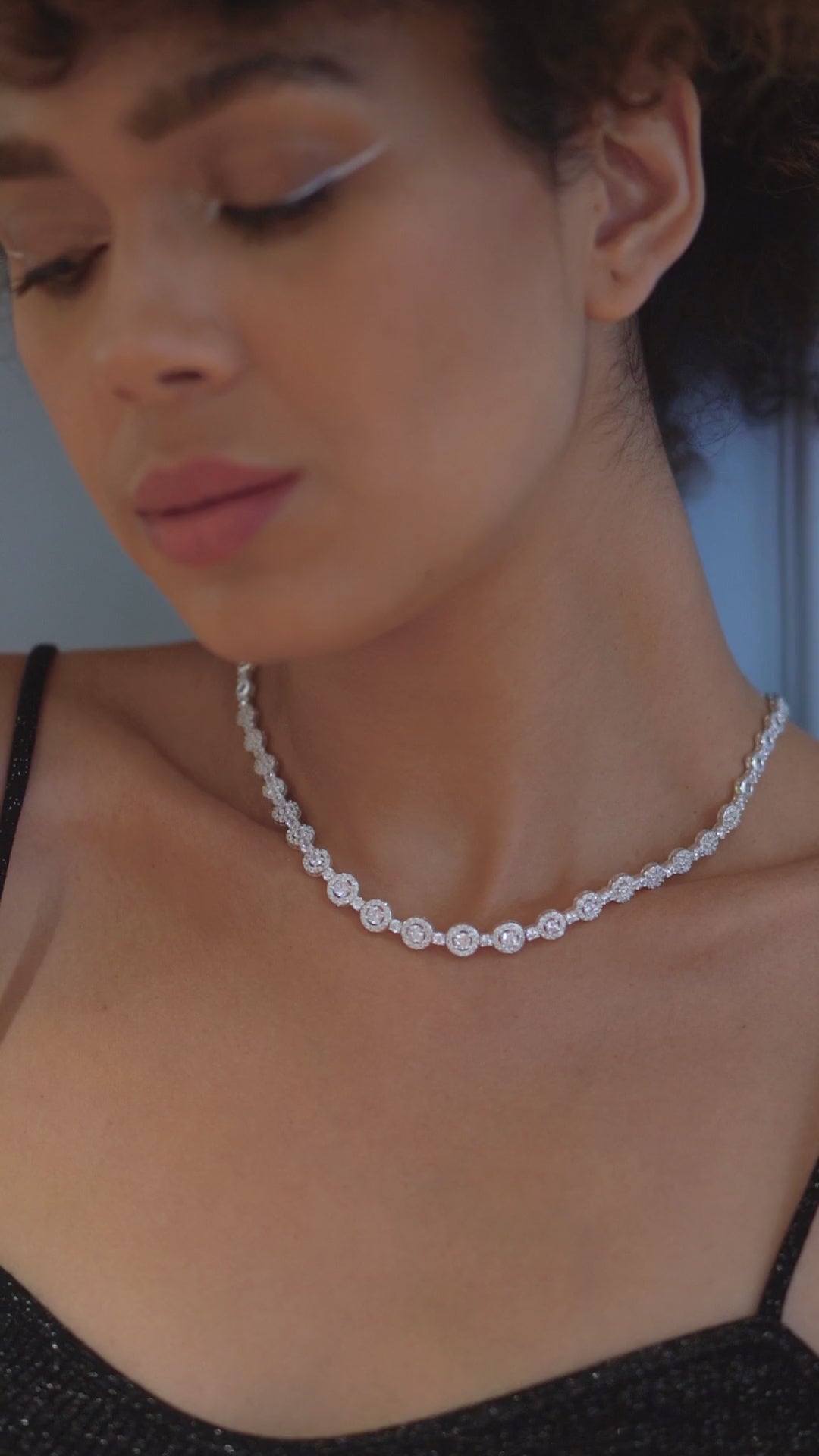 Clear Cubic Zirconia Necklace