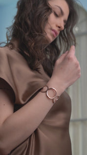 Rose Gold Circular Bangle